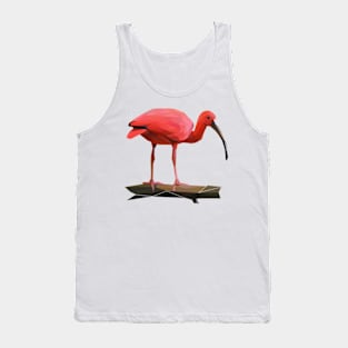 Scarlet Ibis Lowpoly Art Tank Top